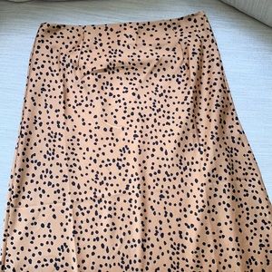 NastyGal Midi Leopard Print Skirt